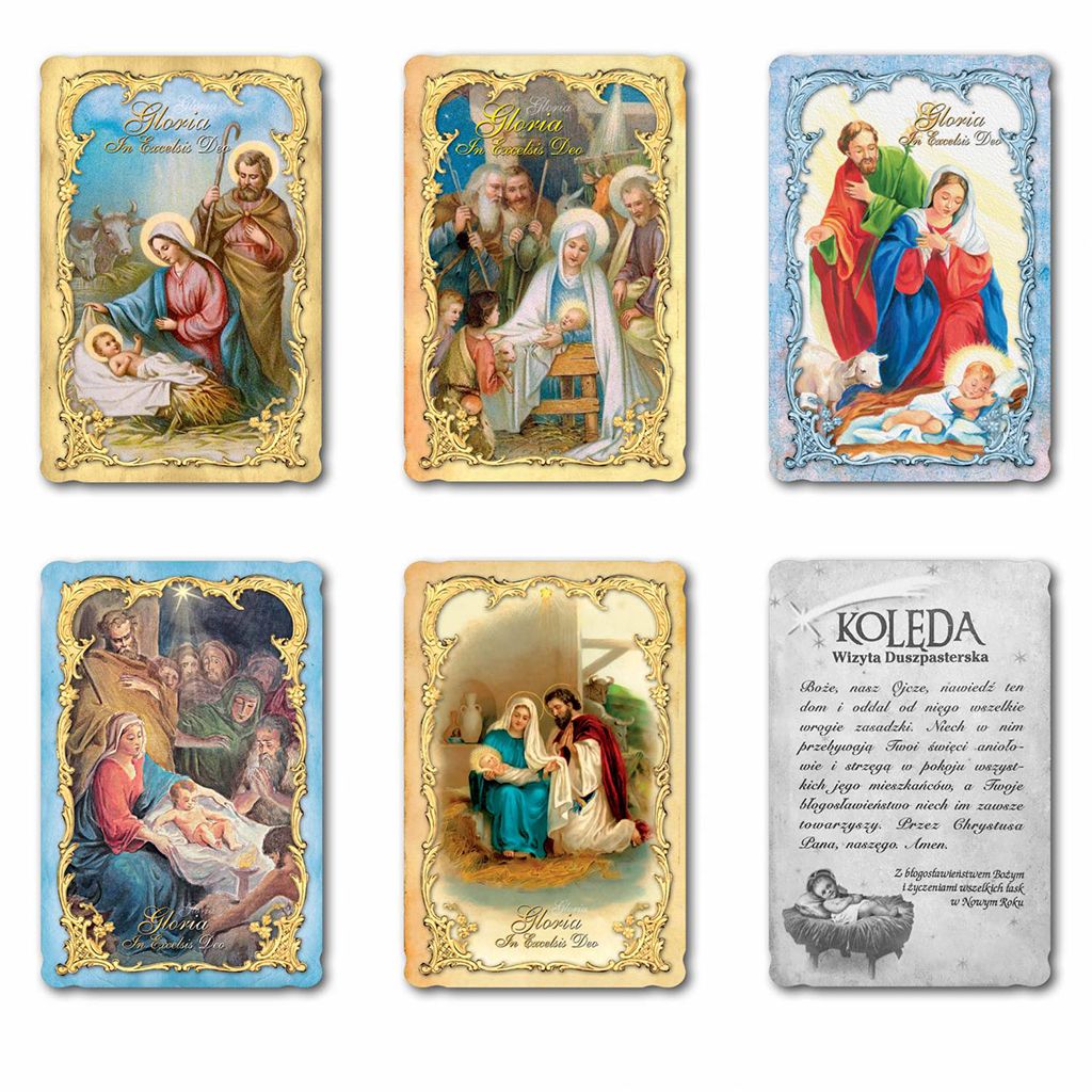 Obrazki Kolędowe 100 Szt.