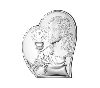 Obrazek srebrny Jezus Chrystus – serce