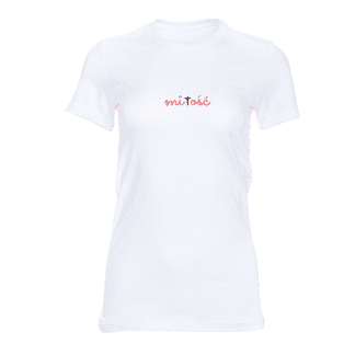 Koszulka damska – MIŁOŚĆ biała