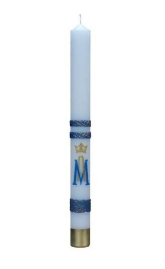 Świeca Roratnia Maryjna parafinowa spalająca 75×7 cm