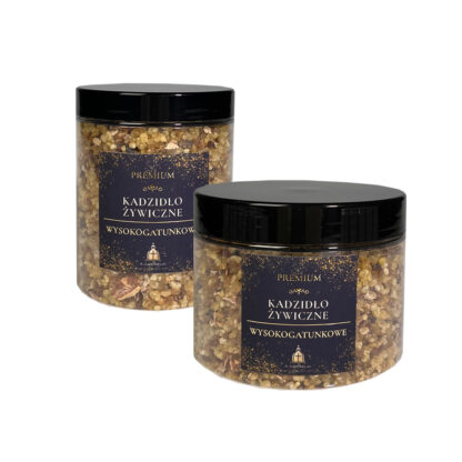 dwa opakowania kadzidła kościelnego żywicznego - 190 i 300g, mirra