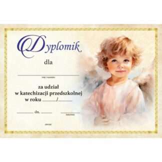 Dyplomik Dla Przedszkolaków Za Udział w Katechezie