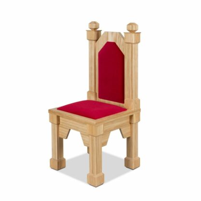 fotel ołtarzowy, sedilia, jasne drewno, bez podłokietników