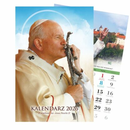 kalendarz ścienny 2026 ze św. janem pawłem ii