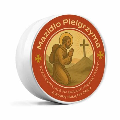 opakowanie kremu - mazidło pielgrzyma; rozgrzewające