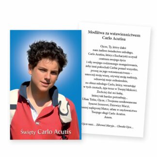 Obrazek z Modlitwą św. Carlo Acutis – op. 100szt.
