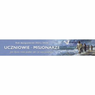 Baner Uczniowie Misjonarze – Jezus Przewodnik – 300x90cm