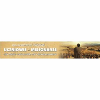 Baner Uczniowie Misjonarze – 300x90cm