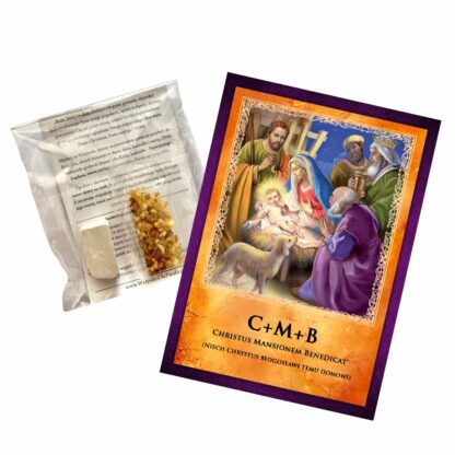 zestaw z kredą i kadzidłem na święto Trzech Króli, CMB, KMB, Objawienia Pańskiego