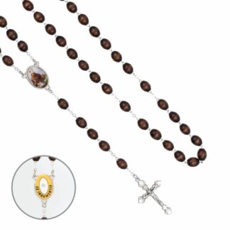 Różaniec z Relikwią Św. Franciszka z Etui