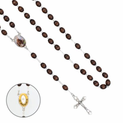 różaniec z relikwią św. Franciszka