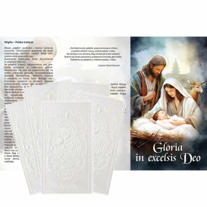 zestaw opłatków wigilijnych 5 dużych, oraz nowa ulotka na rok 2026