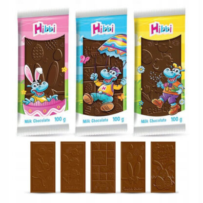 Wielkanocna czekolada mleczna Hibbi 100g - obrazek 2