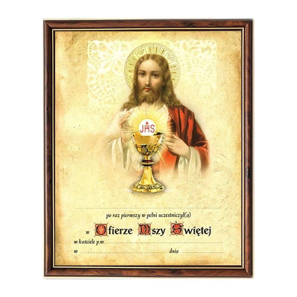 Obrazek Komunijny W Ramce