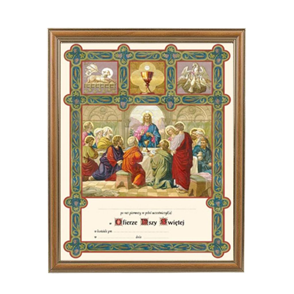 Obrazek Komunijny W Ramce
