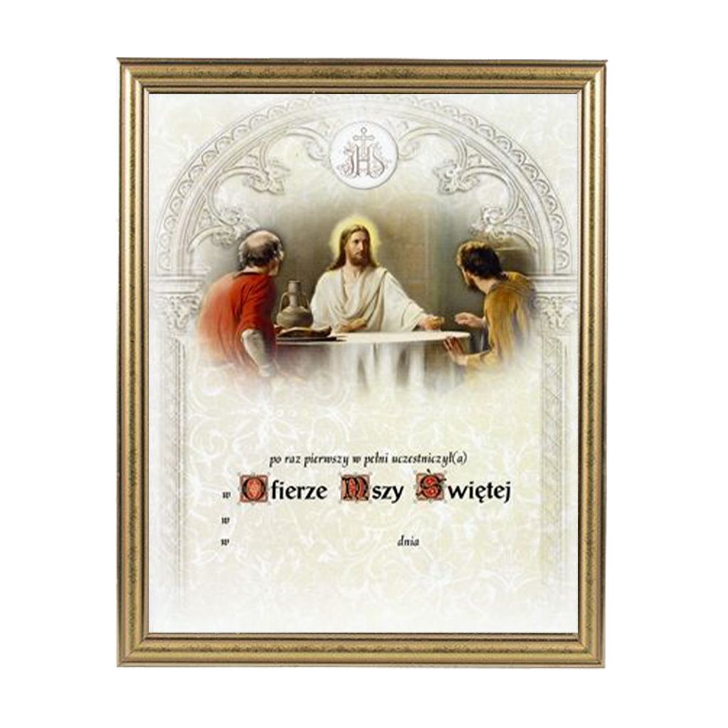 Obrazek Komunijny W Ramce
