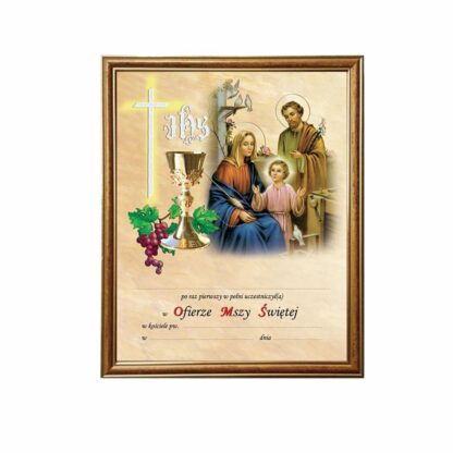Obrazek Komunijny W Ramce
