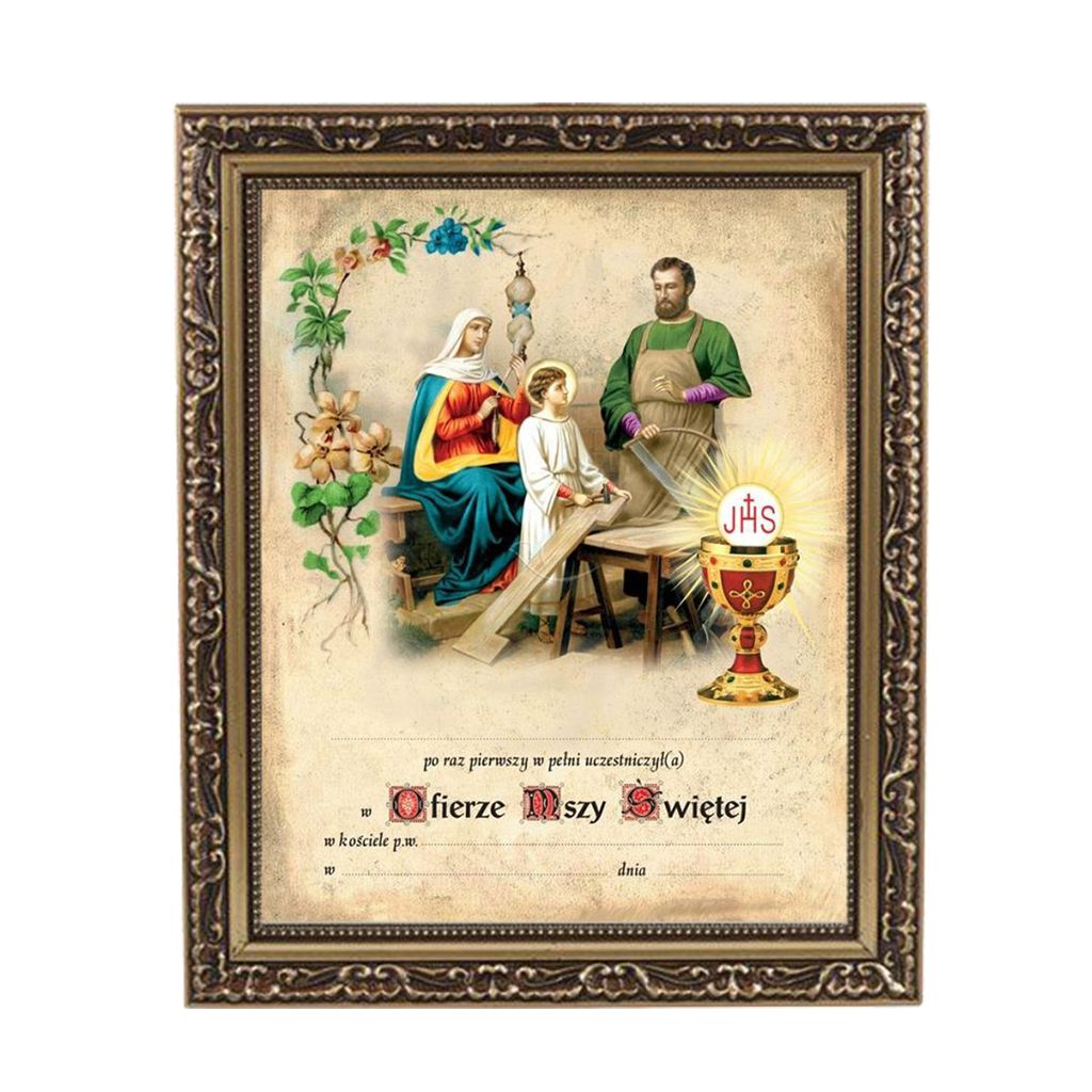 Obrazek Komunijny W Ramce