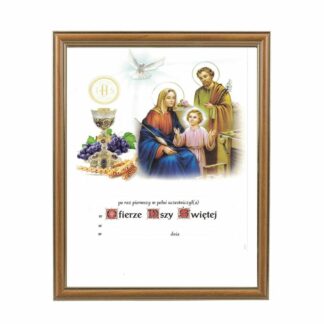 Obrazek Komunijny W Ramce