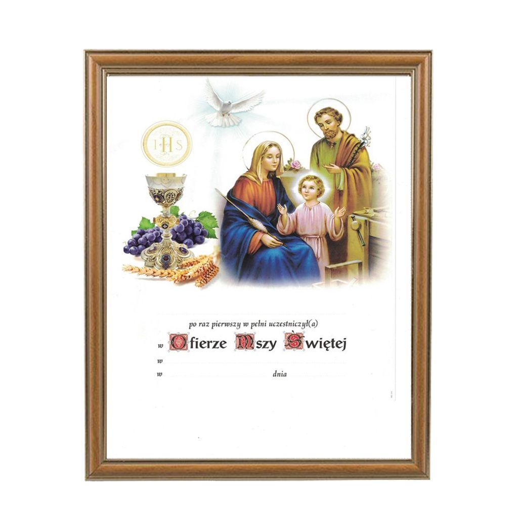 Obrazek Komunijny W Ramce