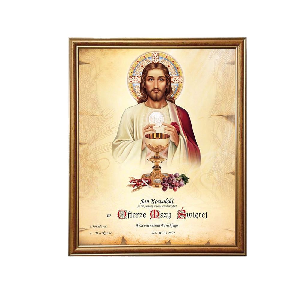 Obrazek Komunijny W Ramce