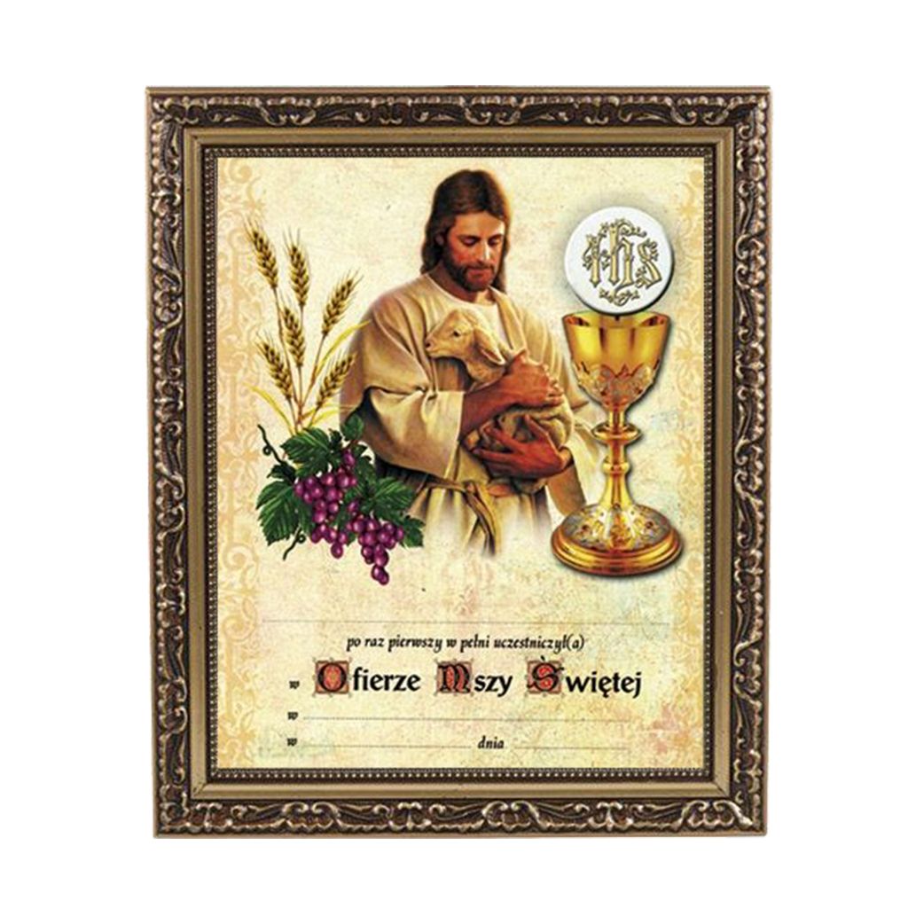 Obrazek Komunijny W Ramce