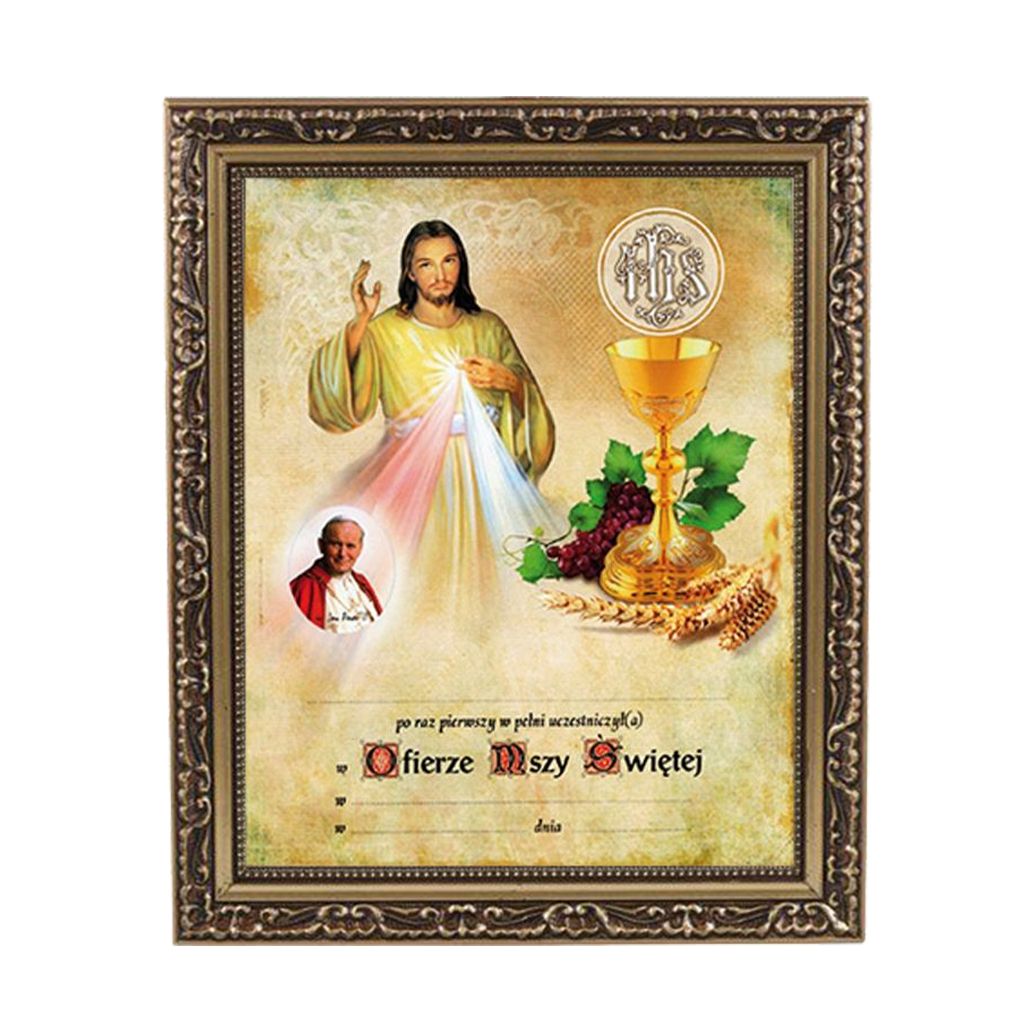 Obrazek Komunijny W Ramce
