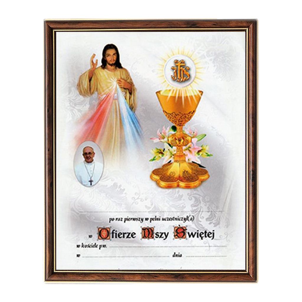 Obrazek Komunijny W Ramce