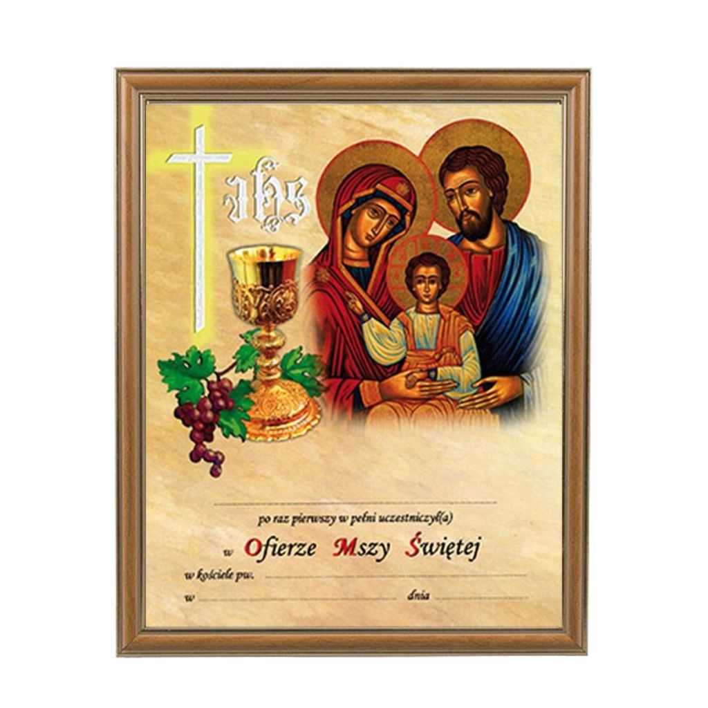 Obrazek Komunijny W Ramce