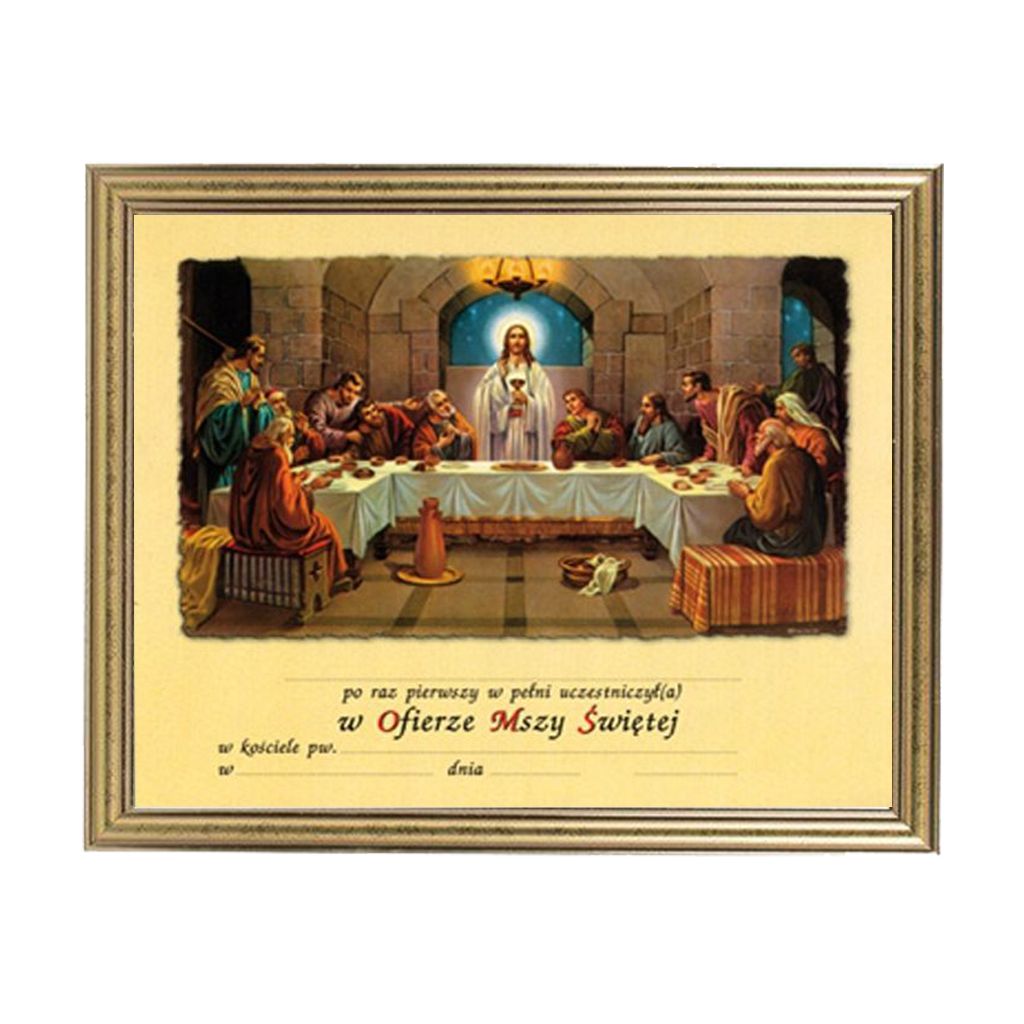 Obrazek Komunijny W Ramce