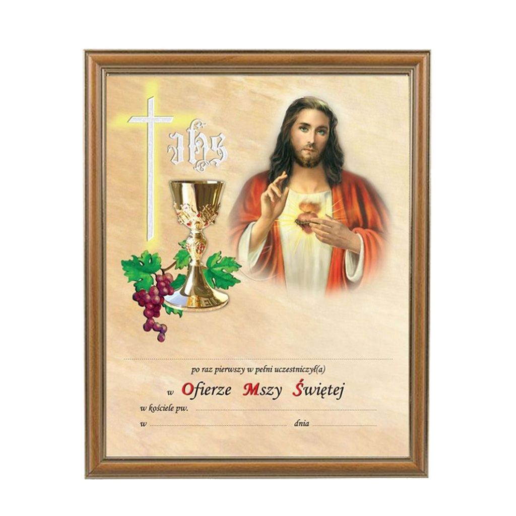 Obrazek Komunijny W Ramce