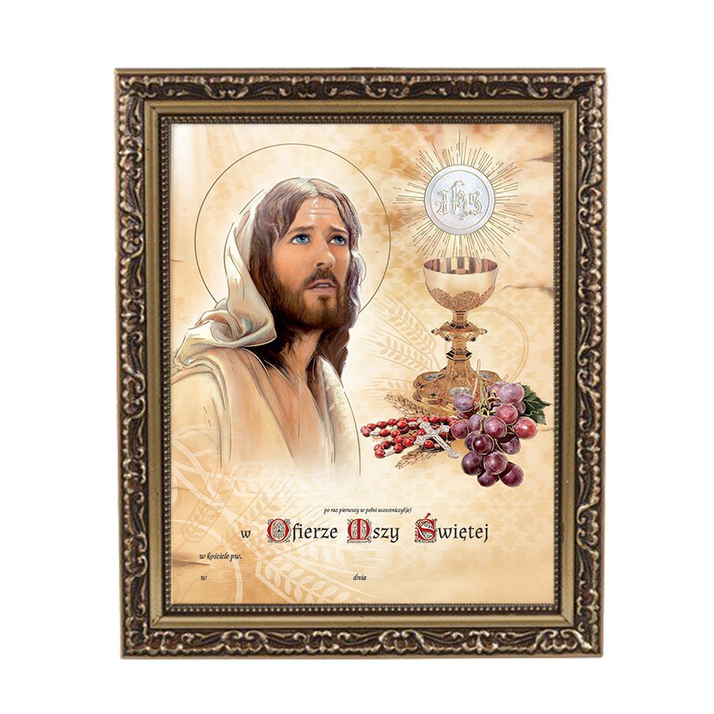 Obrazek Komunijny W Ramce