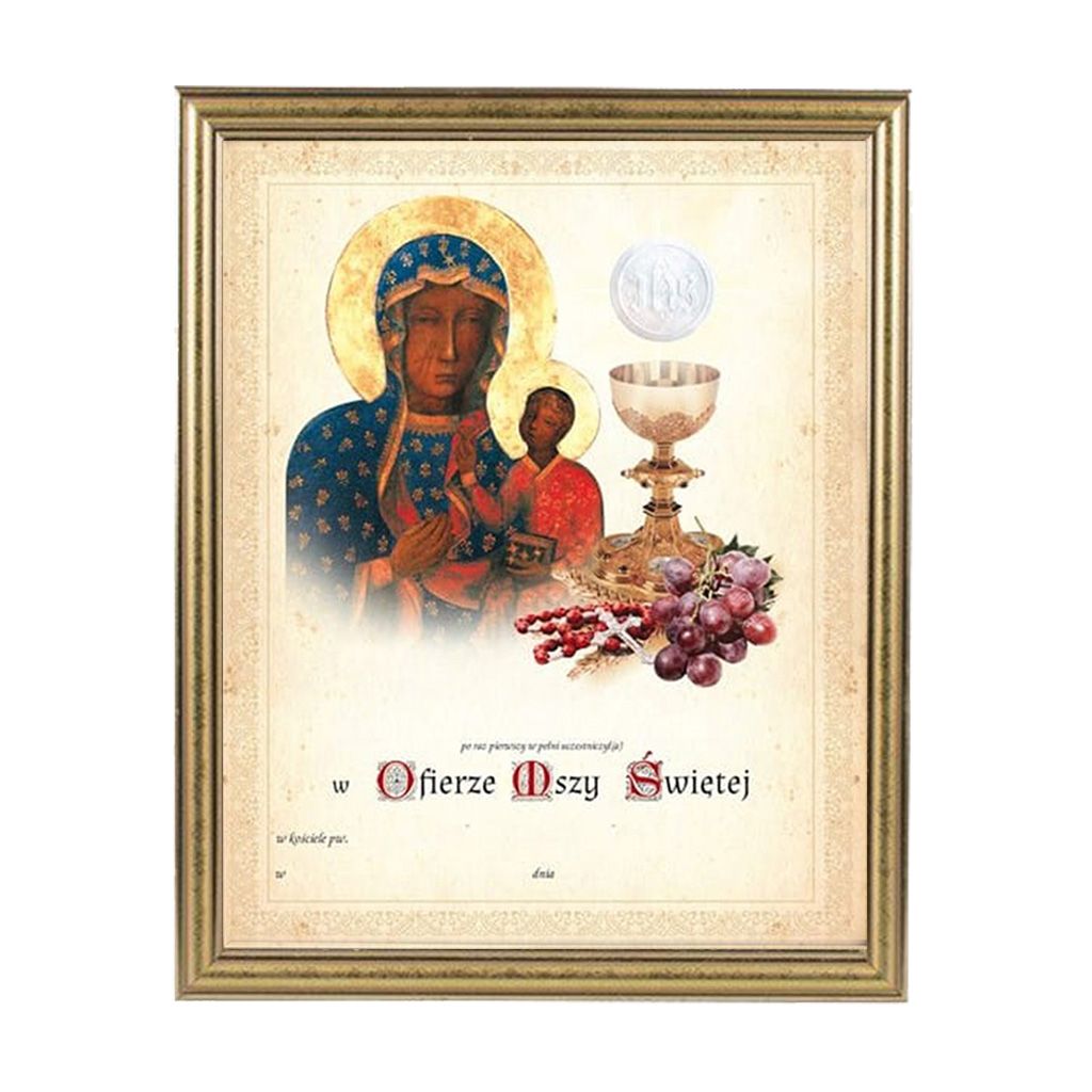 Obrazek Komunijny W Ramce