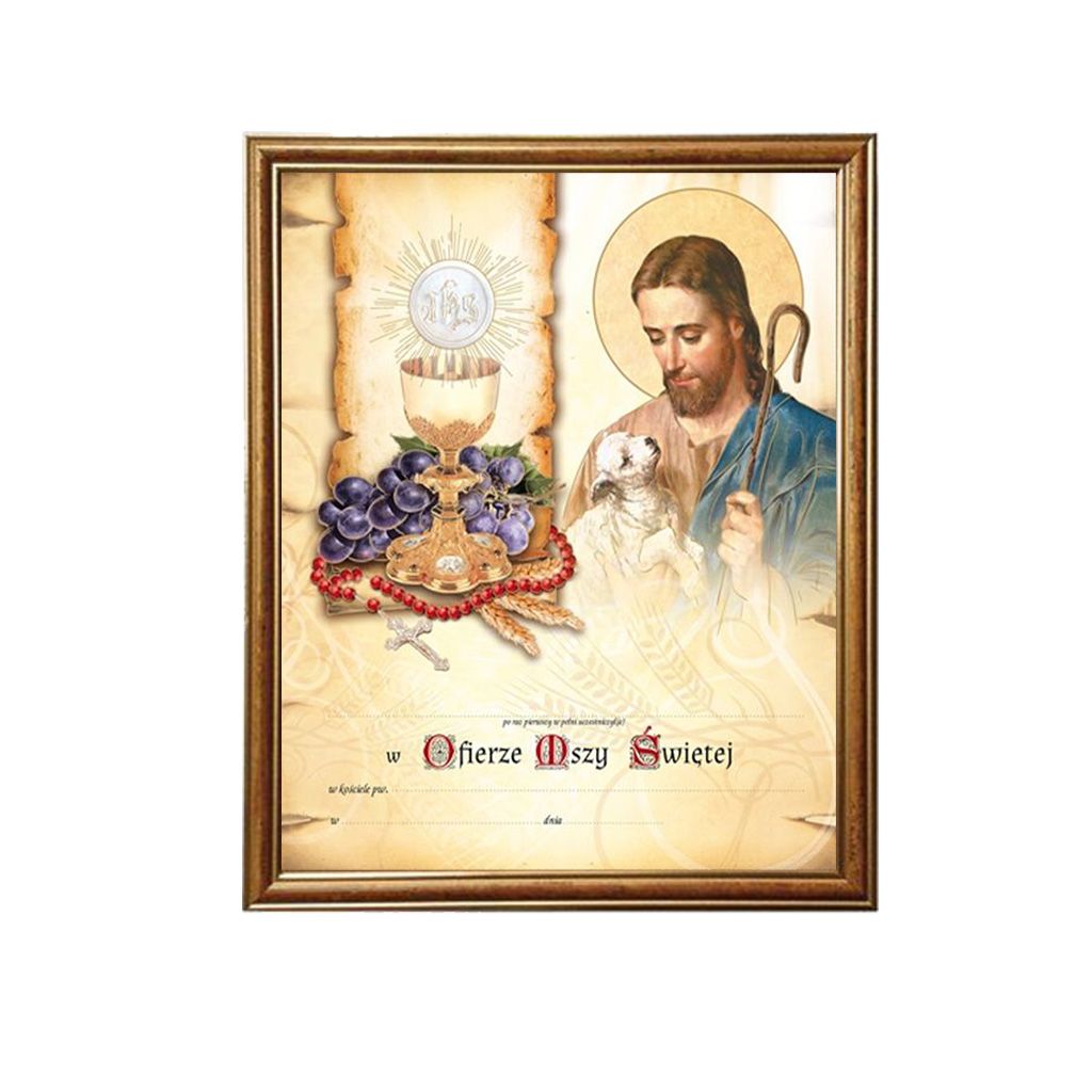 Obrazek Komunijny W Ramce