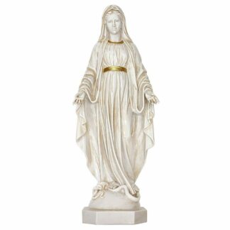 figura Matki Boskiej Niepokalanej z marmuru syntetycznego