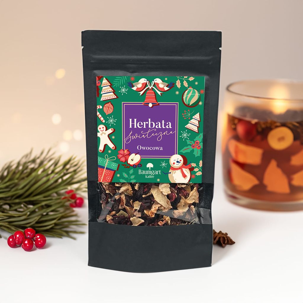 owocowa herbata świąteczna 80g, sypana