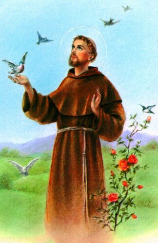 Obrazki z modlitwą Św. Franciszek – op. 100szt.